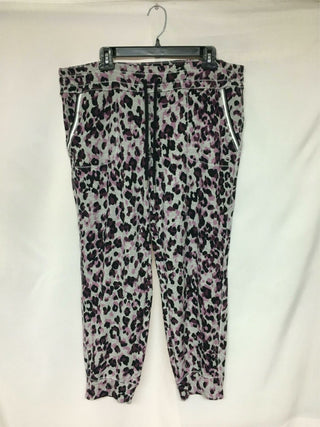 Calça jogger feminina Calvin Klein Leopard Performance cinza tamanho 2XL