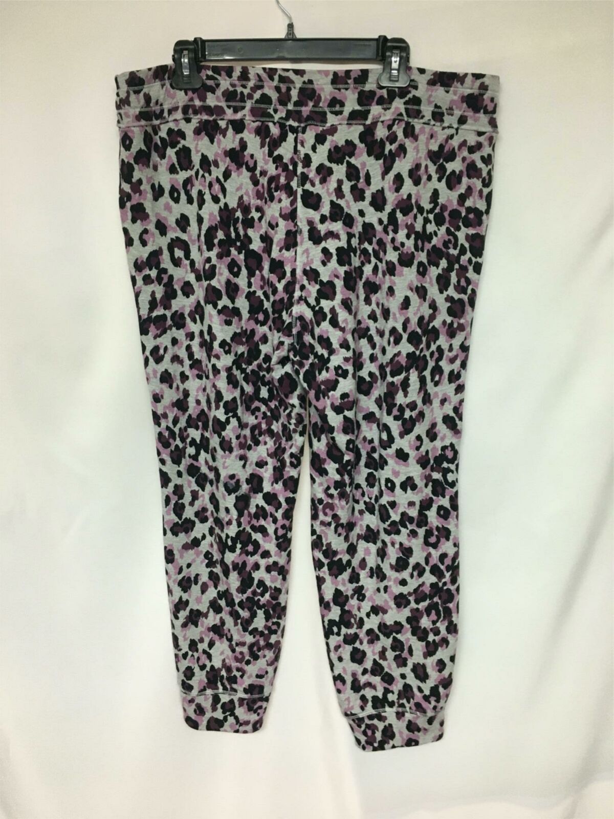 Calça jogger feminina Calvin Klein Leopard Performance cinza tamanho 2XL