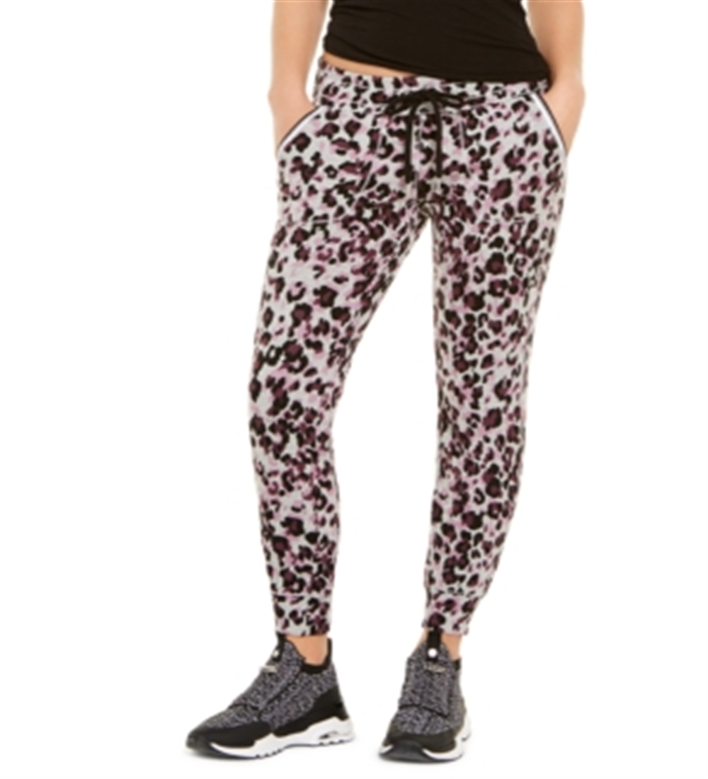 Calça jogger feminina Calvin Klein Leopard Performance cinza tamanho 2XL