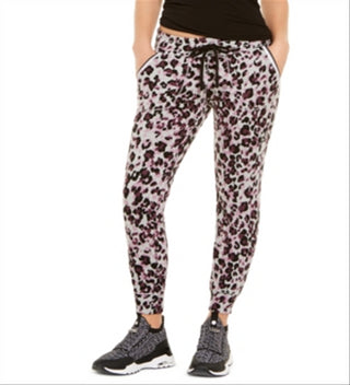 Calça jogger feminina Calvin Klein Leopard Performance cinza tamanho 2XL
