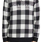 Calvin Klein Moletom Masculino Modern Cotton Buffalo Check Cinza Tamanho Médio
