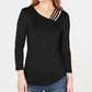 Inc Petite Strappy Top Preto Tamanho PP