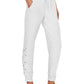 Calça jogger feminina Ideology Plus Fitness Workout, branca, tamanho XX-G