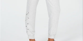 Calça jogger feminina Ideology Plus Fitness Workout, branca, tamanho XX-G