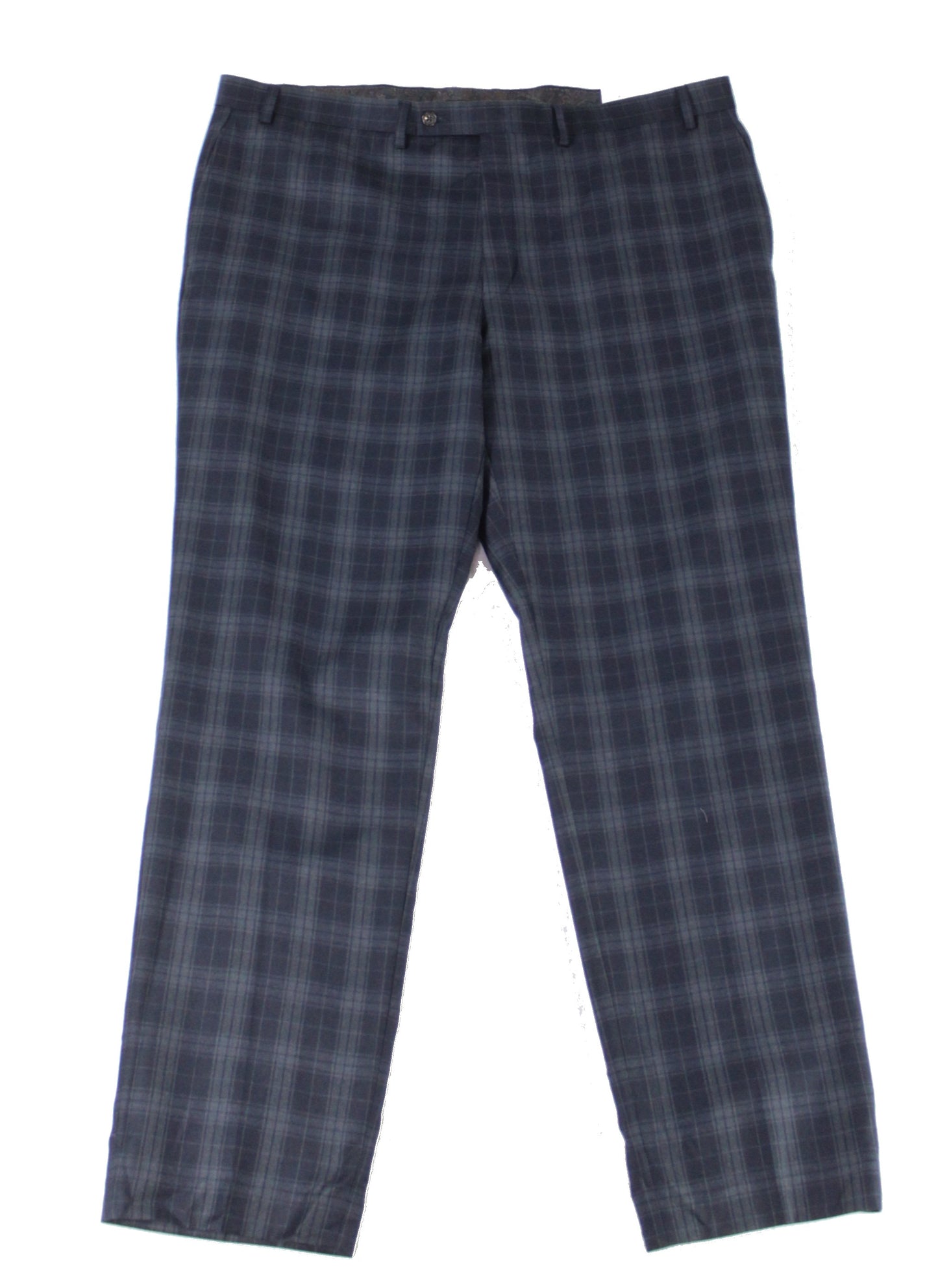 Calça social masculina xadrez elástica Lauren Ralph Lauren, tamanho azul-marinho, 34x34