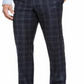 Calça social masculina xadrez elástica Lauren Ralph Lauren, tamanho azul-marinho, 34x34