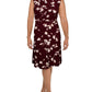 Vestido de malha floral plissado Ralph Lauren feminino, branco, tamanho 16