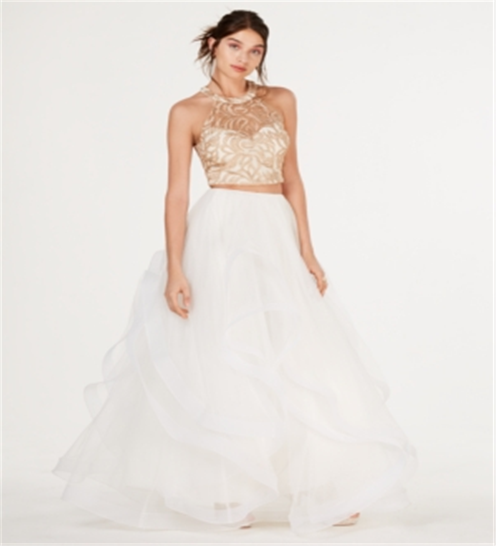 Diga Sim ao Baile Top Curto Bordado Feminino Branco Tamanho 1