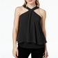 Top Halter Cruzado com Sobreposição Flutter Bar III Feminino Preto Tamanho P