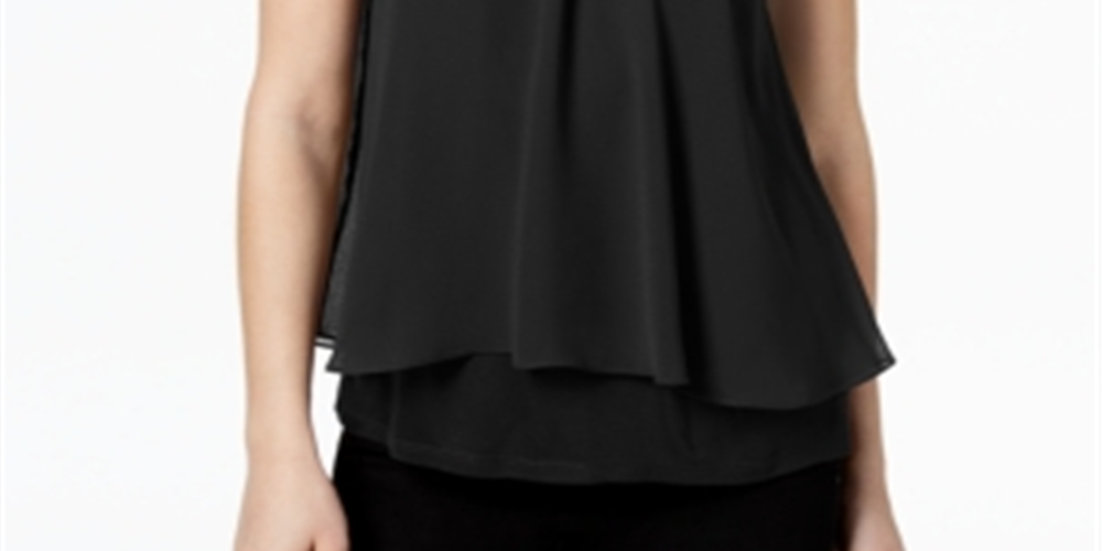 Top Halter Cruzado com Sobreposição Flutter Bar III Feminino Preto Tamanho P