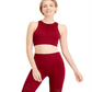 Sutiã esportivo sem costura perfurado Ideology Intimates feminino, tamanho P, cor vinho