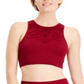 Sutiã esportivo sem costura perfurado Ideology Intimates feminino, tamanho P, cor vinho