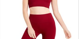 Sutiã esportivo sem costura perfurado Ideology Intimates feminino, tamanho P, cor vinho