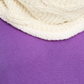 Cachecol feminino INC de malha trançada com laço brilhante e forro de sherpa sintético, marfim, tamanho único