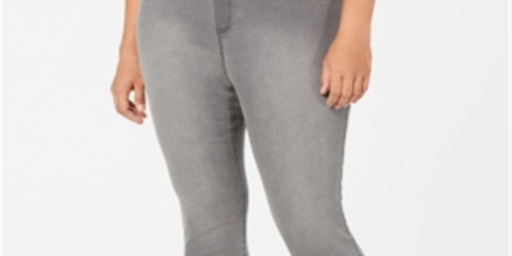 Calças jegging plus size femininas Style &amp; Co | Cinza Sussurrante, tamanho 24W