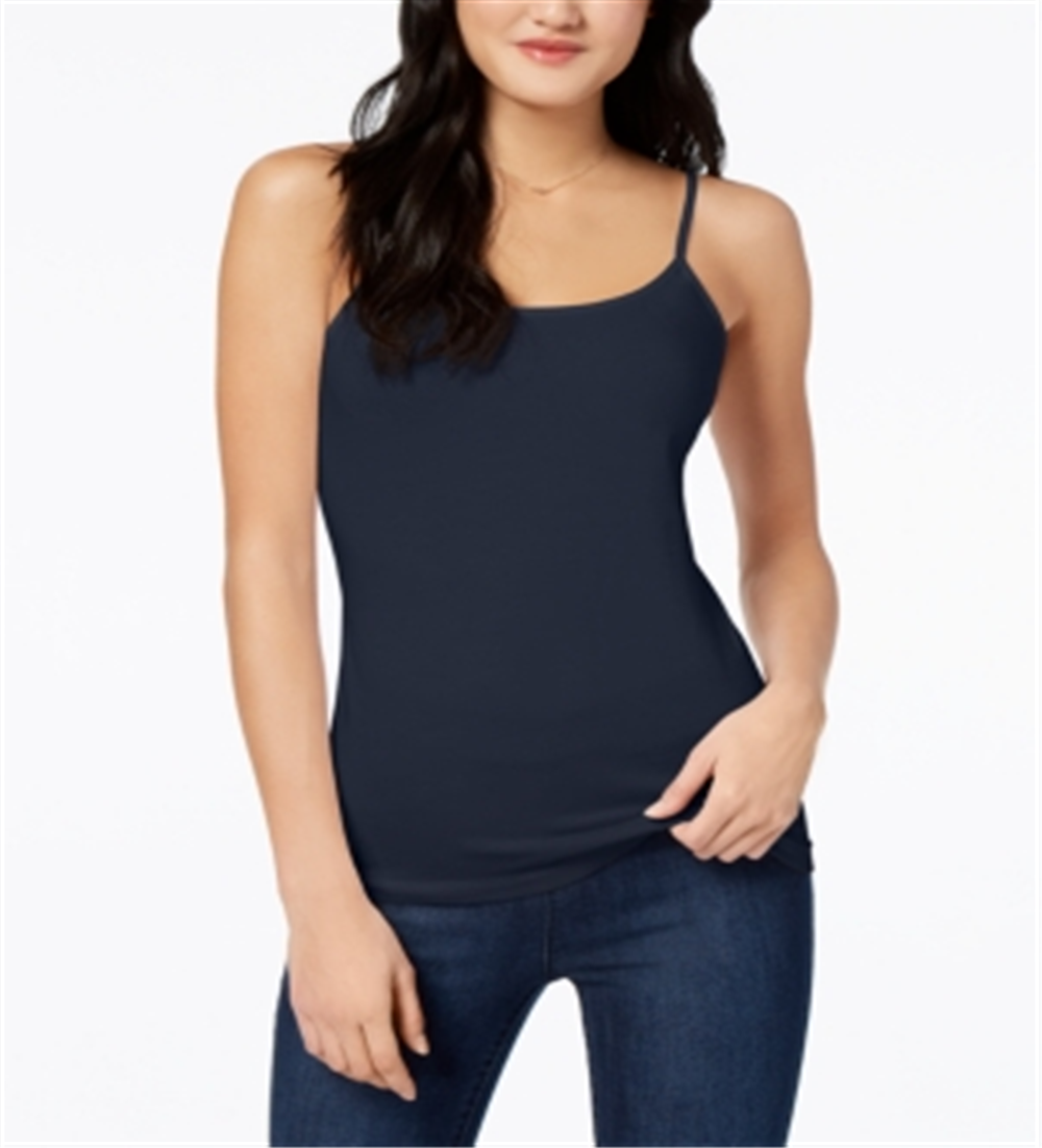 Camisola ajustável feminina Maison Jules, azul industrial, tamanho grande