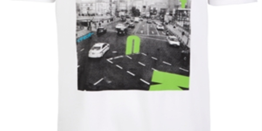 Camiseta gráfica masculina ID Ideology, branca, tamanho M