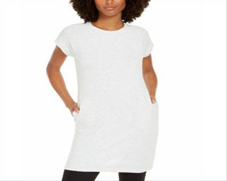 Túnica feminina de manga curta Ideology, cinza, tamanho XL