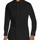 Camisa de smoking elástica slim fit masculina Tallia, preta, tamanho GG