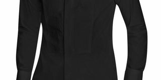 Camisa de smoking elástica slim fit masculina Tallia, preta, tamanho GG