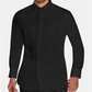 Camisa de smoking elástica slim fit masculina Tallia, preta, tamanho GG