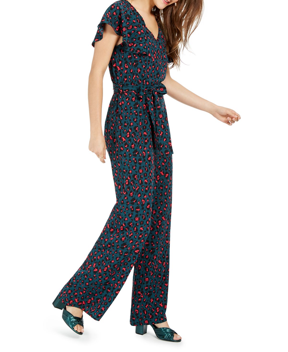 Macacão Infantil Estampa Animal Crystal Doll Verde Tamanho Pequeno