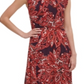 Vestido feminino Tommy Hilfiger estampado em jersey MIDI roxo tamanho 14