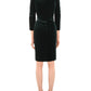 Vestido de coquetel feminino Torelana Velvet Faux Wrap da Lauren Ralph Lauren, verde, tamanho 8