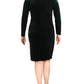 Vestido de coquetel feminino Torelana Velvet Faux Wrap da Lauren Ralph Lauren, verde, tamanho 8