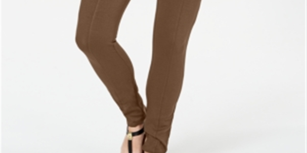 Leggings Ponte Femininas Style &amp; Co Marrom Tabaco Tamanho XS