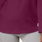 KAREN SCOTT Blusa feminina de manga comprida com fecho frontal e botões, roxa, tamanho XS