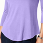 JM Collection Blusa feminina com ombros descobertos, roxa, tamanho extragrande