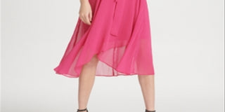 Vestido DKNY Feminino com Sobrepeliz e Cinto Rosa Tamanho 10