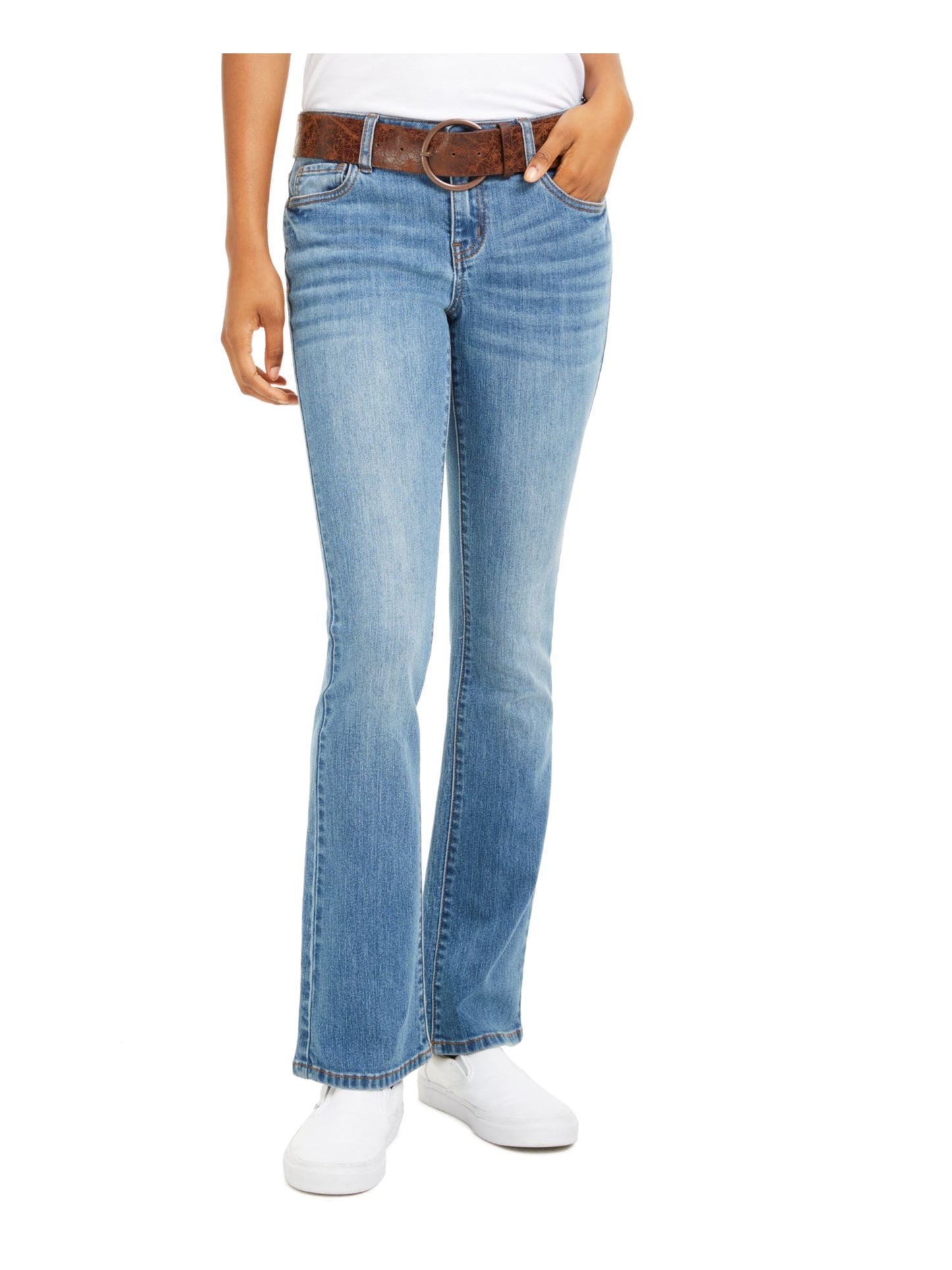 Calça jeans stretch bootcut Dollhouse Juniors True Kolors azul tamanho 7