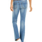 Calça jeans stretch bootcut Dollhouse Juniors True Kolors azul tamanho 7