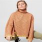Suéter feminino de gola alta grande em tricô Sunny Days da We the Free, laranja, tamanho XS