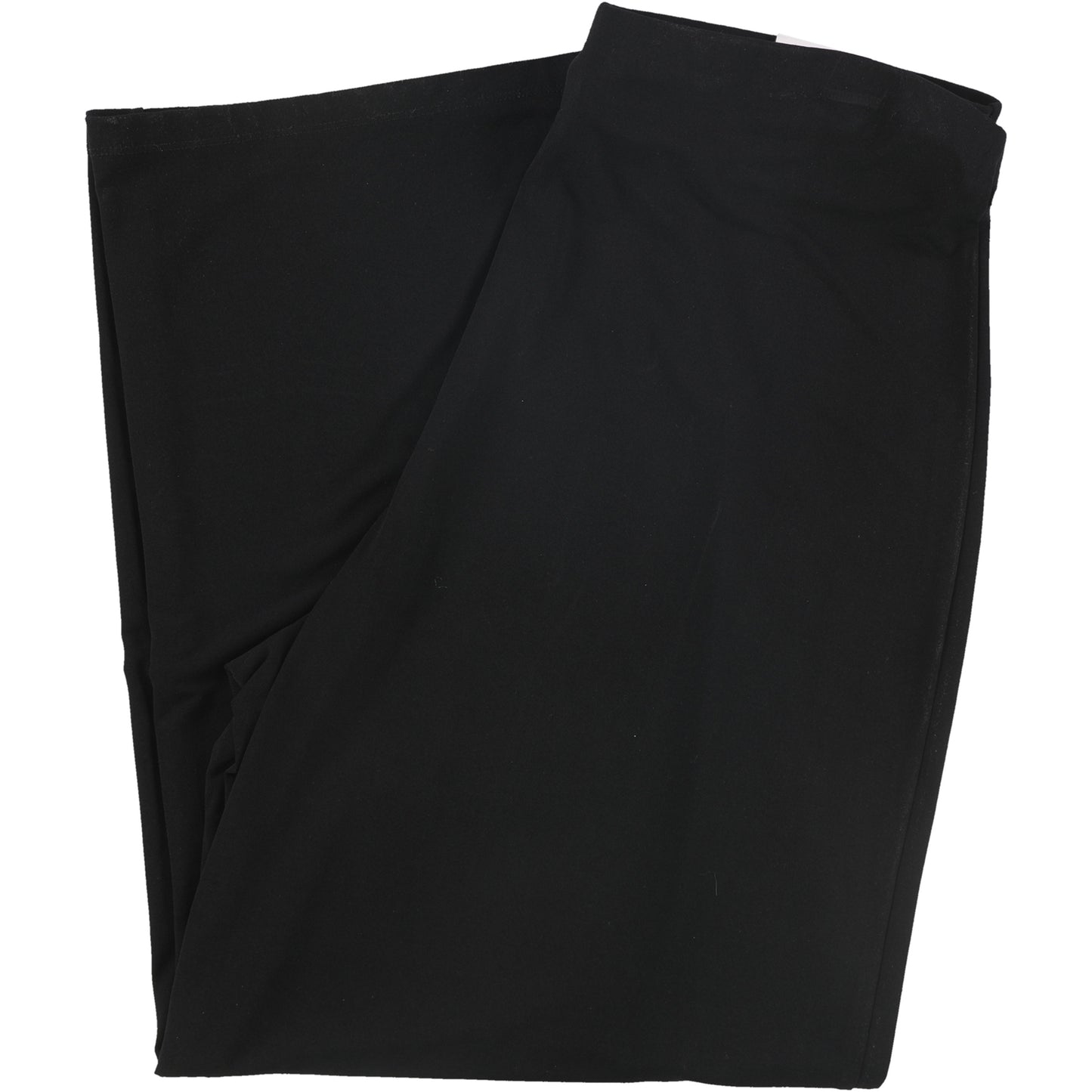 Calça feminina Alfani de malha casual com pernas largas, preta, tamanho XX-G