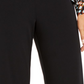 Calça feminina Alfani de malha casual com pernas largas, preta, tamanho XX-G