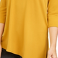 Blusa feminina Alfani de malha assimétrica com ombros descobertos, dourada, tamanho P