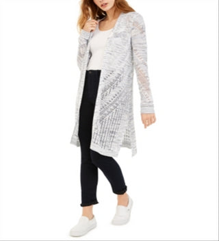 Cardigan Pointelle do Iot Juniors - Jeans Spacedye Azul Tamanho Grande