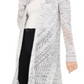 Cardigan Pointelle do Iot Juniors - Jeans Spacedye Azul Tamanho Grande