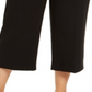Calça culotte feminina Alfani plus size com cinto e detalhes em ferragens, preta profunda, tamanho 22W