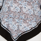 Blusa feminina Alfani plus size com estampa de V e borda azul com respingos, tamanho 1X