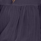 Blusa feminina Free People, túnica de malha franzida, azul marinho, tamanho grande
