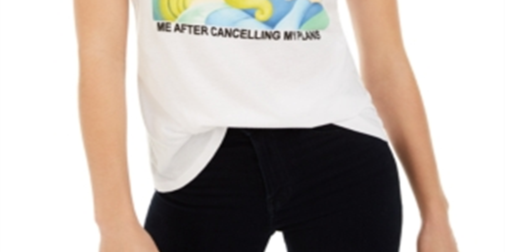 Camiseta com estampa gráfica da Bela Adormecida da Disney Juniors, tamanho pequeno, branca