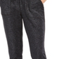 Calça jogger feminina INC International Concepts Sparkle preta tamanho XS