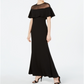 Vestido Calvin Klein Illusion Yoke Popover Feminino Preto Tamanho 4