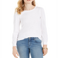Charter Club Supima Puff-Sleeve Top Feminino Branco Tamanho XS