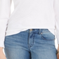 Charter Club Supima Puff-Sleeve Top Feminino Branco Tamanho XS