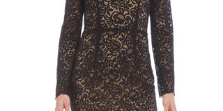 Vestido tubinho de manga comprida feminino KAREN KANE, preto, combo tamanho G